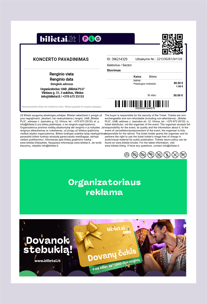 Why advertise on the event ticket?