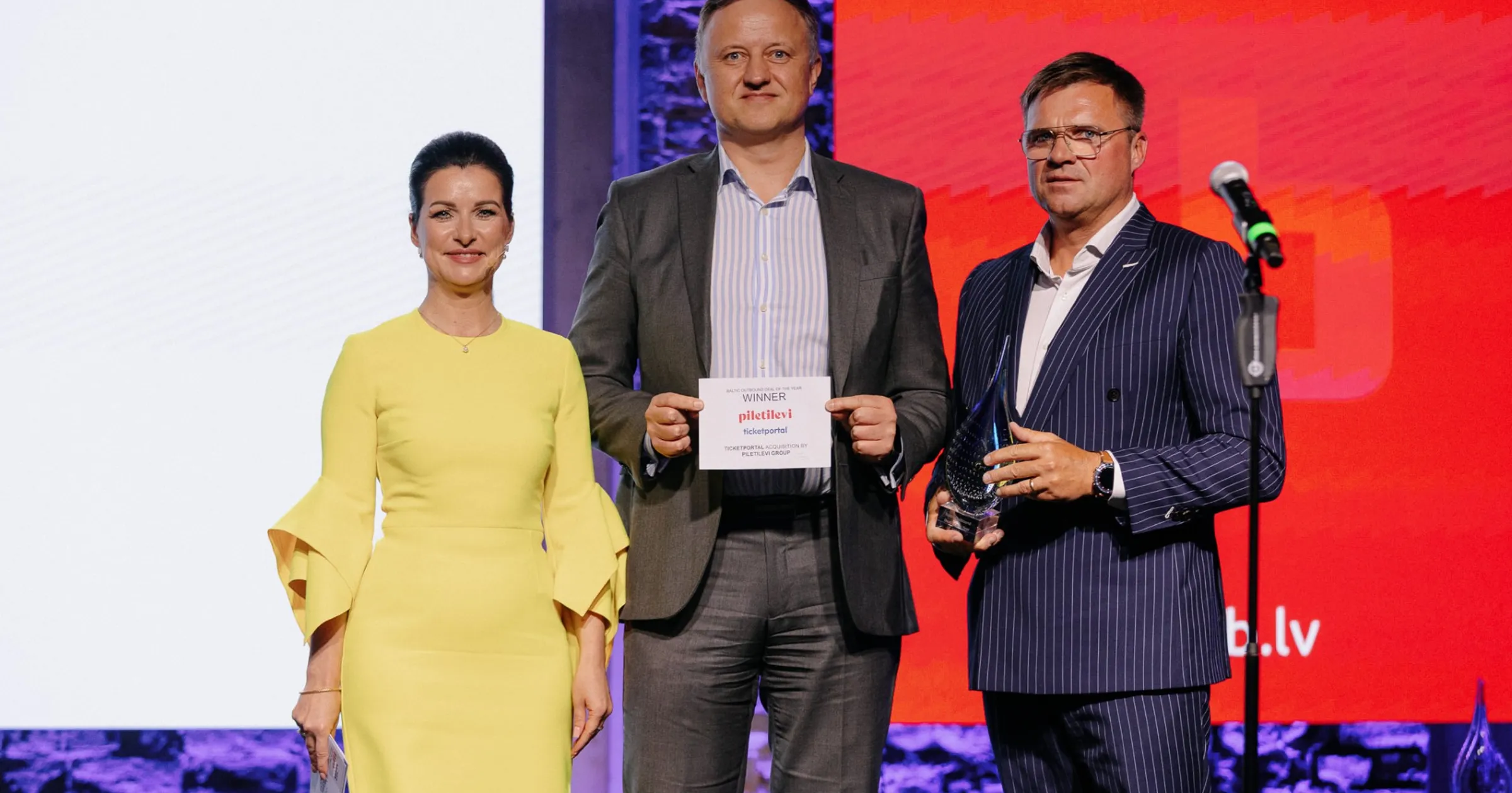 Piletilevi PLG Receives “Baltic Outbound Deal of the Year” Award at the Baltic M&A and Private Equity Forum